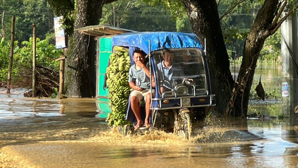 মাত্র ৩ ঘণ্টার বৃষ্টিতে ডুবল খাগড়াছড়ির নিম্নাঞ্চল