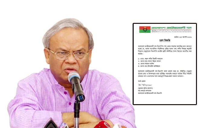 বিএনপির স্থায়ী কমিটির সদস্য হলেন রিজভীসহ চার জন