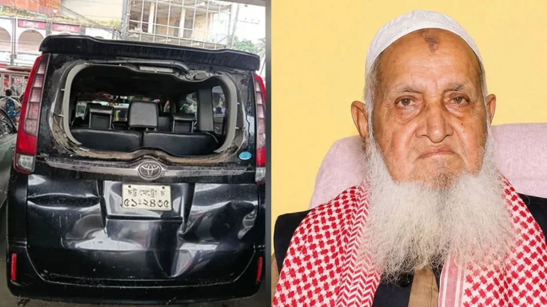 হেফাজত আমিরের গাড়ি দুর্ঘটনার শিকার