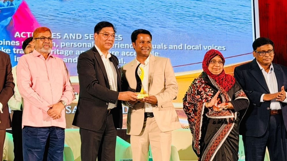 সালাহউদ্দিন সুমন 'বর্ষসেরা পর্যটন কনটেন্ট ক্রিয়েটর' নির্বাচিত