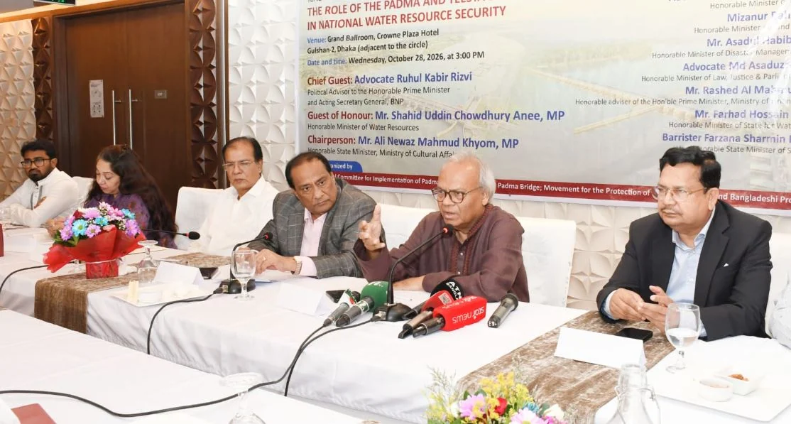পদ্মা-তিস্তা ব্যারাজ নির্মাণে নদীগুলো প্রাণবন্ত হবে: রিজভী